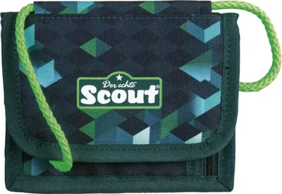 Produktbild von Scout Geldbörse Brustbeutel Cubes dunkelgrün