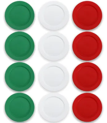 Image de Ensemble de 12 assiettes en plastique