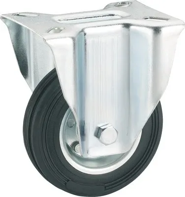 Produktbild von Tarrox Bockrolle 225x55 mm mit Vollgummireifen bis 250 kg, Plattengröße 140x110 mm