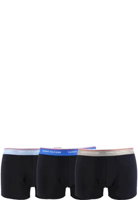 Obrázek produktu pro TOMMY HILFIGER 3P WB TRUNK Pánské boxerky, velikost:S, Tommy Jeans Barvy:0T1 ELECTRIC BLUE/SUBLUNAR/MOON BLUE