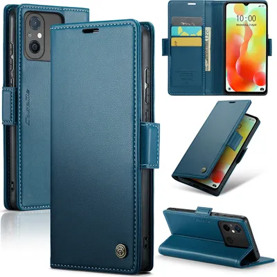 Produktbild von Redmi 12C Hülle, Leder Brieftasche Kartenfach Schutzhülle mit Standfunktion für Xiaomi Redmi 12C / Redmi 11A Blau