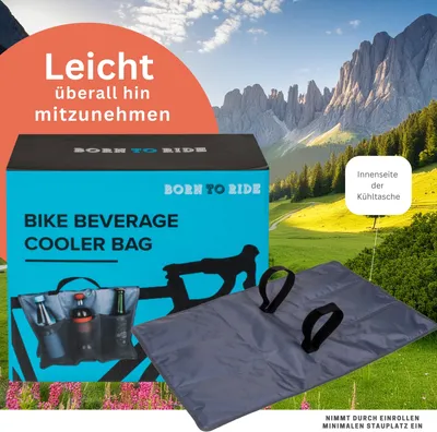 Produktbild von GetränkeKühltasche Fahrrad mit 6 Fächern