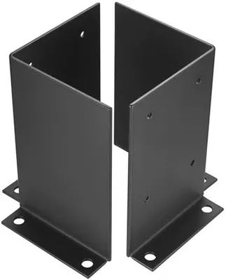 Produktbild von Famanu Halter für Holz - Schraubhülsen und Pfostenbasis (100x100mm) - Set von 2 Stück
