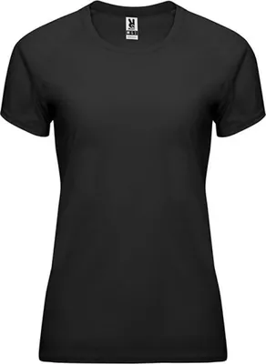 Produktbild von Roly Sport CA0408 | Bahrain Woman T-Shirt mit Raglan-Ärmeln - Farbe: Black 02 - Größe: XL