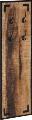 Produktbild von Garderobe 35x8x110 cm Raues Massivholz Mango
