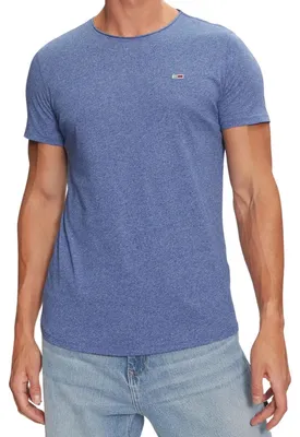 Image de Tommy Jeans - T-shirt pour homme, coupe ajustée NA829 (S) (bleu)