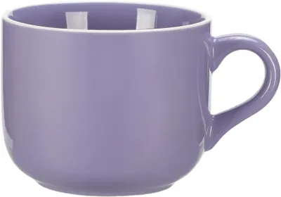 Productafbeelding van XXL koffiekop en theekop, 650 ml - Grote keramische soepkom met handvat