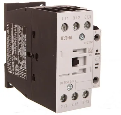 Obrázok produktu pre Jistící relé, 38A, 3 póly, 24V DC, 0Z, 1R, typ DILM38-01-EA(RDC24), kód 190008