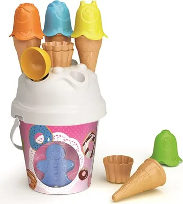Zdjęcie produktu dla Zestaw zabawek dla dzieci do piasku ciasteczka z lodami i babeczkami