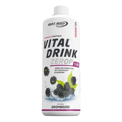 Produktbild von Best Body Nutrition - Vital Drink Zerop - 1000 ml Flasche, 1 x 1000 ml Flasche, Geschmack: Brombeere