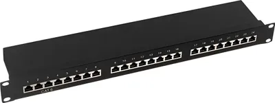 Immagine prodotto di Logilink Patchpanel 19" Einbau Kat.6 STP 24 Port, schwarz