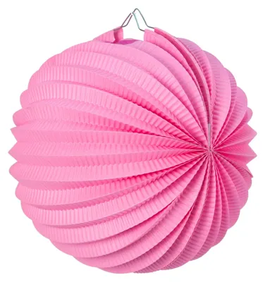 Productafbeelding van Ronde lantaarns, 20 cm, roze, set van 2