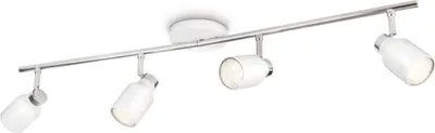 Produktbild von Philips myLiving Spot 556743116, Strahler Oberflächenbeleuchtung, GU10, 4 Glühbirne(n), Fluoreszierend, 2700 K, Weiß