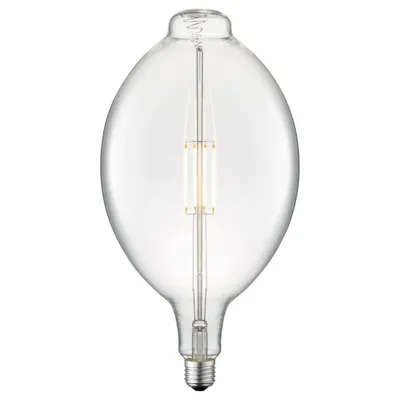 Image de LeuchtenDirekt Ampoule LED filament ovale Ø18cm 4W = 32W E27 claire 420lm blanc chaud 2700K
