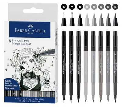 Produktbild von Faber-Castell 167107, Schwarz, Grau, Grau, Box, 8 Stück(e)