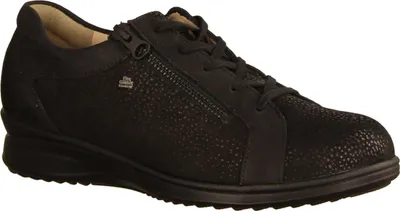 Produktbild von Finn Comfort Bexley, Schwarz, Leder,  Damenschuhe, Bequemschuhe, Schnürer,  - Damenschuhe Bequeme Schnürschuhe, Schwarz, leder (muflone/buggy)