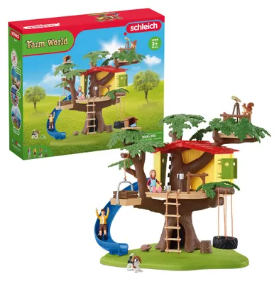 Produktbild von Schleich 42408 Abenteuer Baumhaus mit Zubehör für Kinder ab 3 Jahren