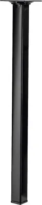 Image de Pied de table basse carré fixe acier époxy noir, 40 cm