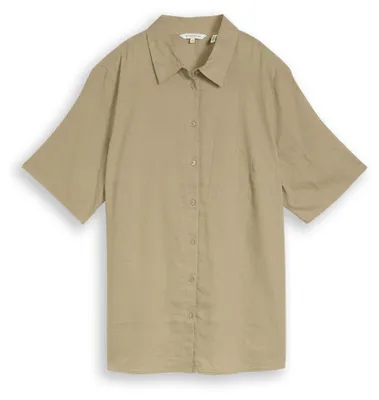 Produktbild von Plus Size - Loose Fit Bluse mit Leinenanteil