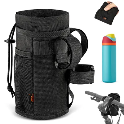 Produktbild von Fahrradflaschenhalter Trinkflaschenhalter - Ohne Schrauben - 350-715 ml - Oxford-Gewebe - Schwarz