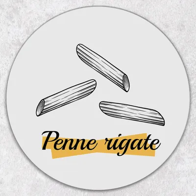 Produktbild von Glas-Herdabdeckplatten Glaskeramikkochfeld-Abdeckung Spritzschutz Glas Runden Schneidebrett fi40 cm - Pasta Penne Rigate