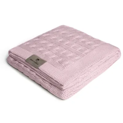 Obrázek produktu pro Pletená deka Maceshka copánek Pink