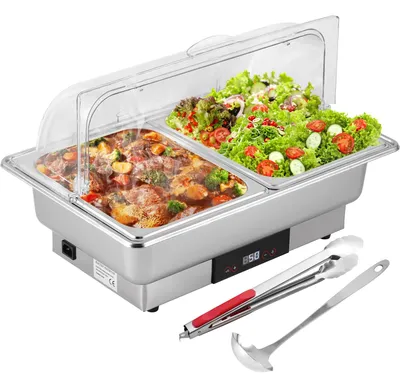 Elektrische Chafing Dish 9L Edelstahl mit Temperaturregelung