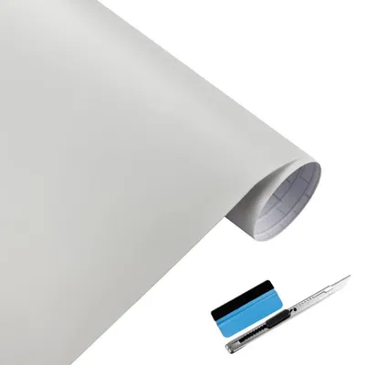 Obrázok produktu pre Samolepiaca vinylová fólia, matná biela, s odvzdušňovacou vrstvou, určená na vonkajšie použitie, automobilový priemysel, rozmer 30 x 150 cm