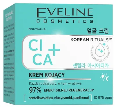Produktbild von Eveline Cosmetics Korean Rituals – feuchtigkeitsspendende, beruhigende Gesichtscreme – 15er Karton