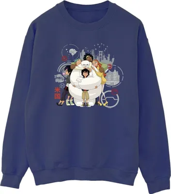 Produktbild von Disney - "Big Hero 6" Sweatshirt für Damen BI11630 (L) (Marineblau)