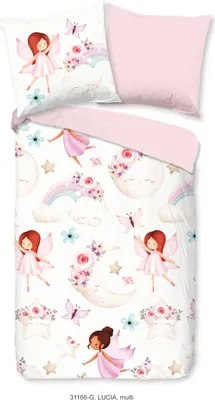 Produktbild von Duvet cover Good Morning 135x200 + 1* 80x80 cm - rainbow, moon and fairy
