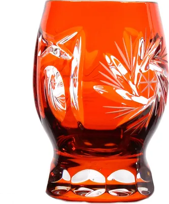 Produktbild von Wodkaglas Schleuderstern 45 ml, orange