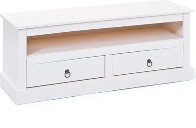 Produktbild von Inter Link TV Kommode PROVENCE 3 Weiß Massivholz
