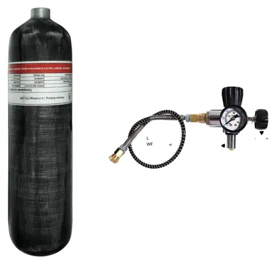 Obrázok produktu pre Vysokotlaká nádrž, konštrukcia z uhlíkových vlákien, ľahká konštrukcia, objem 3 litre s ventilom C