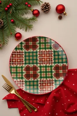 Image de Hermia Concept, ensemble de plats de service de Noël en porcelaine (6 pièces) - 100% céramique