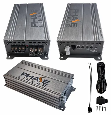 Produktbild von Phase Linear Slim 1.600 D Class-D Mono-Endstufe – 600 Watt RMS an 1 Ohm Car HiFi Verstärker, KI-generiertes Bild