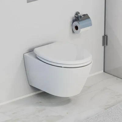Produktbild von Famanu WC-Sitz Duroplast mit Softclose-Mechanismus und Schnellverschluss - 45,3 x 37,4 cm