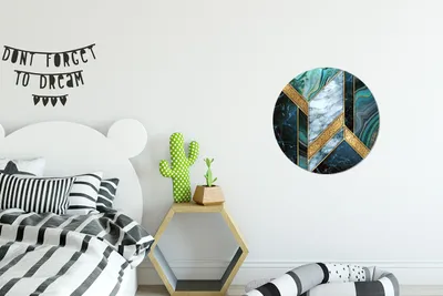 Produktbild von MuchoWow® - Wand Bild - Wohnzimmer - Runde Bilder - Alubilder - Kunst für zu Hause - Aluminium - Wanddekoration