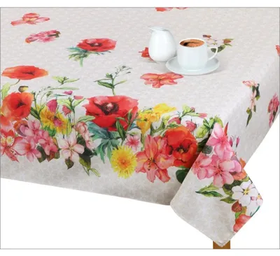 Obrázok produktu pre Obrus EMA - 135x120 cm - modrý,červený,fialový,béžový