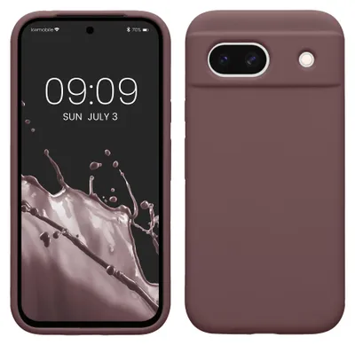 Produktbild von kwmobile Handyhülle für Google Pixel 8a Hülle, für Pixel 8a Case - Hülle Silikon - kabelloses Laden - Grape