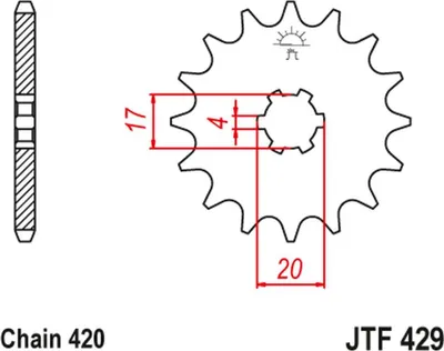 Image de Kettenritzel JT JTF429.13