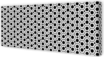 Produktbild von Leinwandbild 125x50 Wandkunst Hexagone