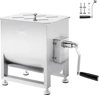Produktbild von Manueller Fleischmischer 30L - Fleischverarbeitungsgerät zum Mischen von Hackfleisch - Küchenhelfer für Fleischprodukte
