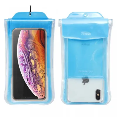 Produktbild von Baseus Safe Airbag Wasserdichte Universal Tasche für iPhone, Samsung, Hauwei bis zu 6.5" blau