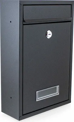 Produktbild von Bituxx Briefkasten klein mit Namensschild Schwarz MS-16848
