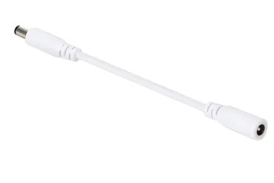 Obrázek produktu pro Prodlužovací kabel stejnosměrného napájení se zástrčkou samec-zásuvka - 2 M - bílý