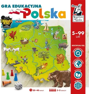 Obrázek produktu pro Kapitan Nauka Vzdělávací hra Polsko