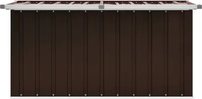 Image de vidaXL Coffre de jardin brun 129 x 67 x 65 cm