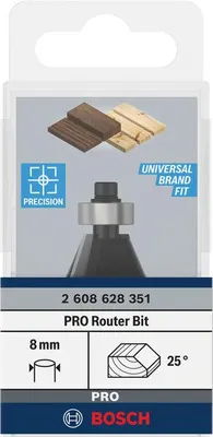 Produktbild von PRO Fasefräser, W 25°, D 8