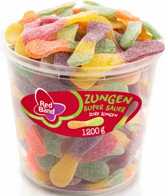 Produktbild von Red Band ovocné gumové jazýčky super kyslé 100 kusov